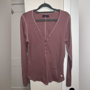 Abercrombie & Fitch Henley Long Sleeve